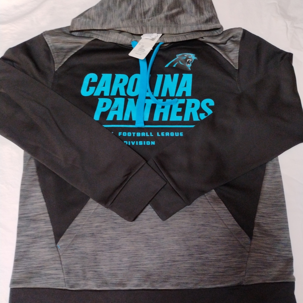 NFL Carolina Panthers Team Apparel Hoodie - Black and Blue